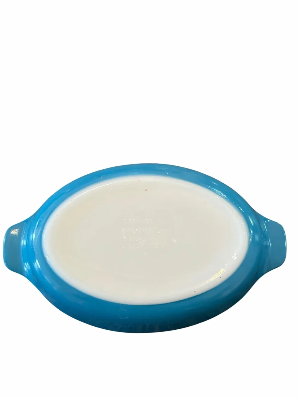 Vintage Pyrex 700 Horizon Blue Pixie Dish 10 oz Oval Au Gratin Casserole USA